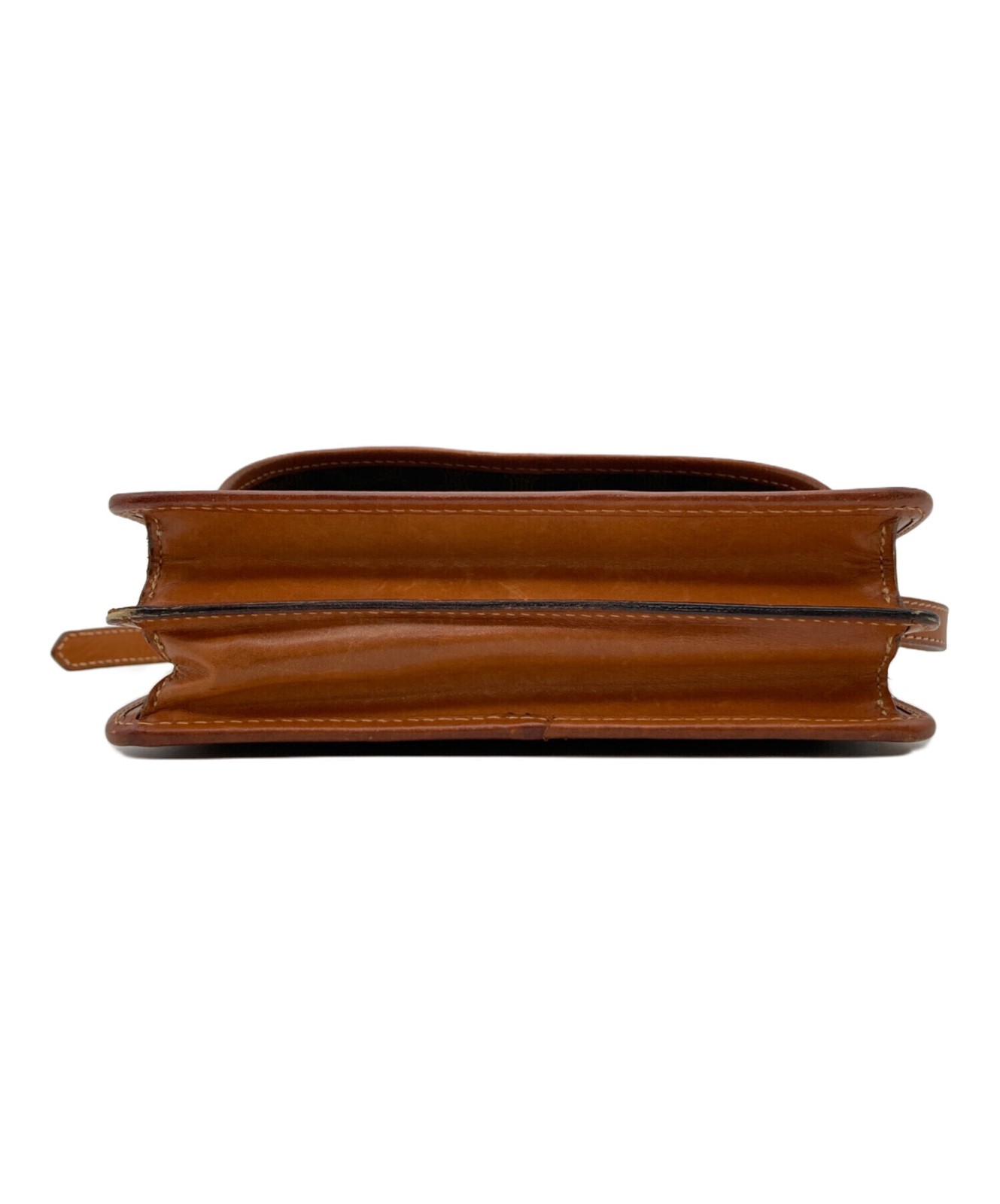 CELINE Flap Mini Shoulder Bag Triomphe Macadam PVC Brown Vintage Auth From Japan — image 4