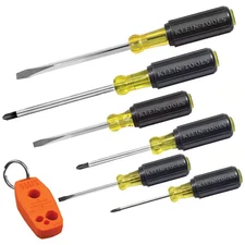 Screwdriver Set plus Magnetizer, Cushion-Grip, 6-Piece