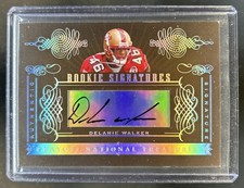 2006 National Treasures Delanie Walker Rookie Auto RC #/200 49ers