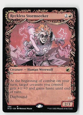Reckless Stormseeker (Showcase) R Innistrad: Midnight Hunt 294 NM