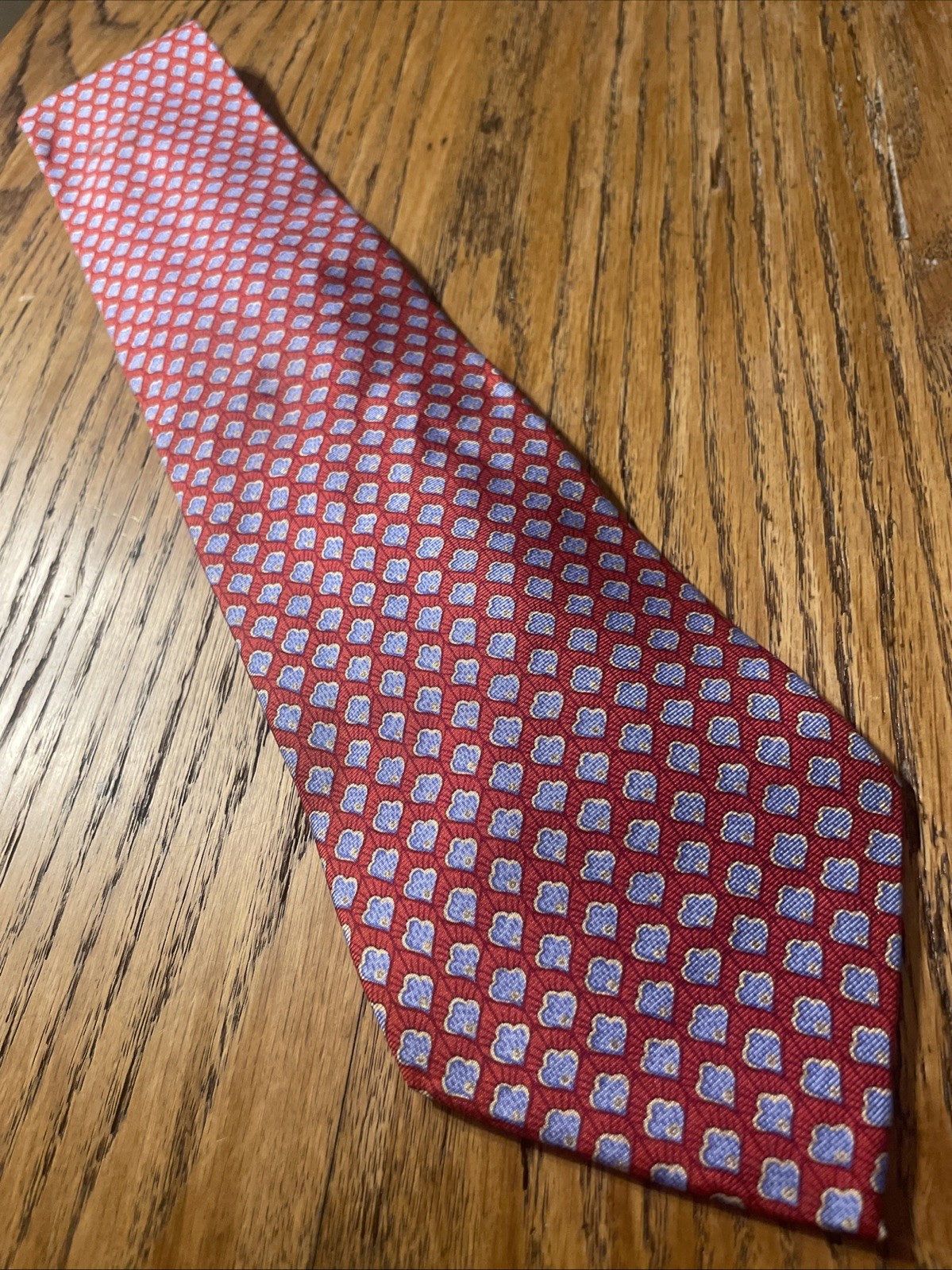 EUC Joseph Abboud Geometric Silk Tie Men’s Necktie Made In Italy
