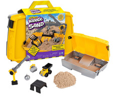 Kinetic Sand Construction Site Folding Sandbox with Toy Truck and 2lbs of Pla...