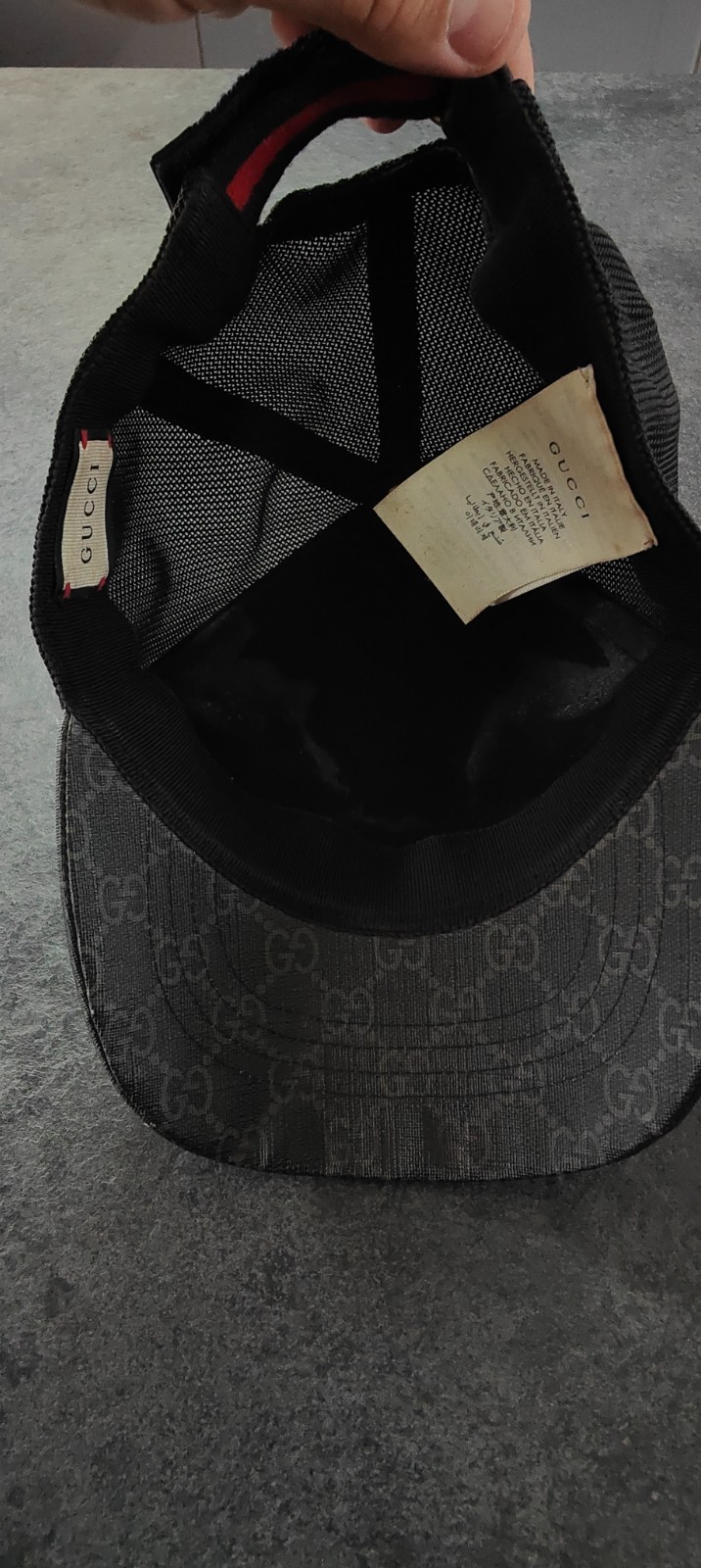 Gucci Kingsnake Print GG Supreme Baseball cap, one size Rare # image 8