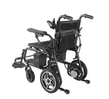 2 180W Lightweight Foldable Electric Wheelchairs For Adults All Terrain 24V12Ah