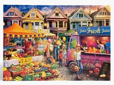 Jigsaw Puzzle Weekend Market 500 pcs COMPLETE 1 PC Blemished Masterpieces