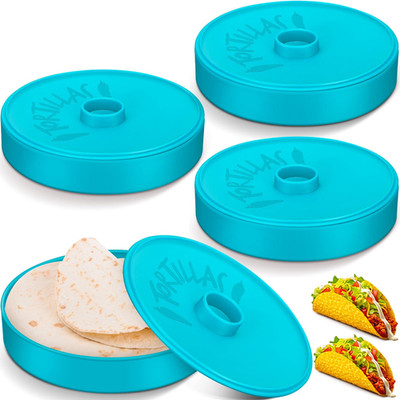 4 Pcs 7.2 Inch Tortilla Warmers Tortilla Holder Taco Storage Container