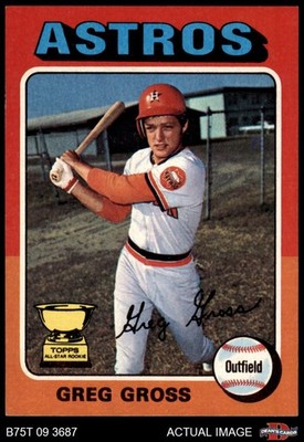 1975 Topps #334 Greg Gross Astros RC ASR 7.5 - NM+