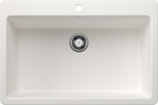 BLANCO 443197 Liven SILGRANIT 33" Super Single Drop-In/Undermount Kitchen Sink