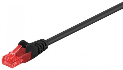 CAT 6 Patchkabel, U/UTP, Kupferkaschierter Aluminiumleiter, Schwarz, 7,5 m