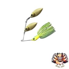 NEW Deps Spinnerbait B Custom Double Wheelow 3/8oz Lime Chart #04