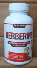 1 Bottle of Berberine Supplement 1800mg 30 Veggie Capsules - Expires 01/2029