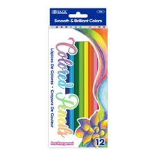 BAZIC 12 Colored Pencils, pack of 24