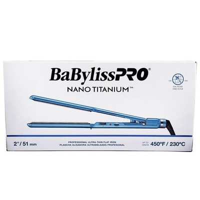 New BaBylissPRO Nano Titanium 2'' Ultra-Thin Straightener