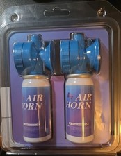 2 Pack 1.4oz Sport Marine Boat Air Horn, Loud Air Horns for Safety, Mini Small