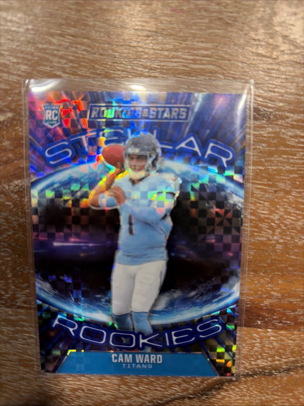 2025 Rookies And Stars Cam Ward Stellar Rookies Blue Plaid Rookie Card RC SP