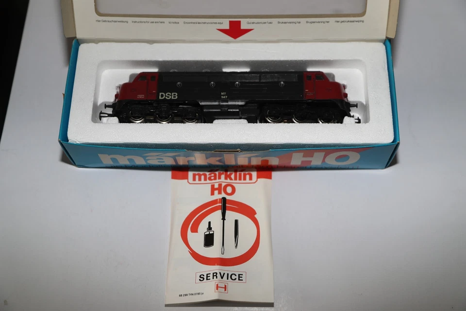 H0 OVP Märklin 3067 6 achsige Diesellok DSB MY1147 Modelleisenbahn NOHAB - Bild 1 von 4