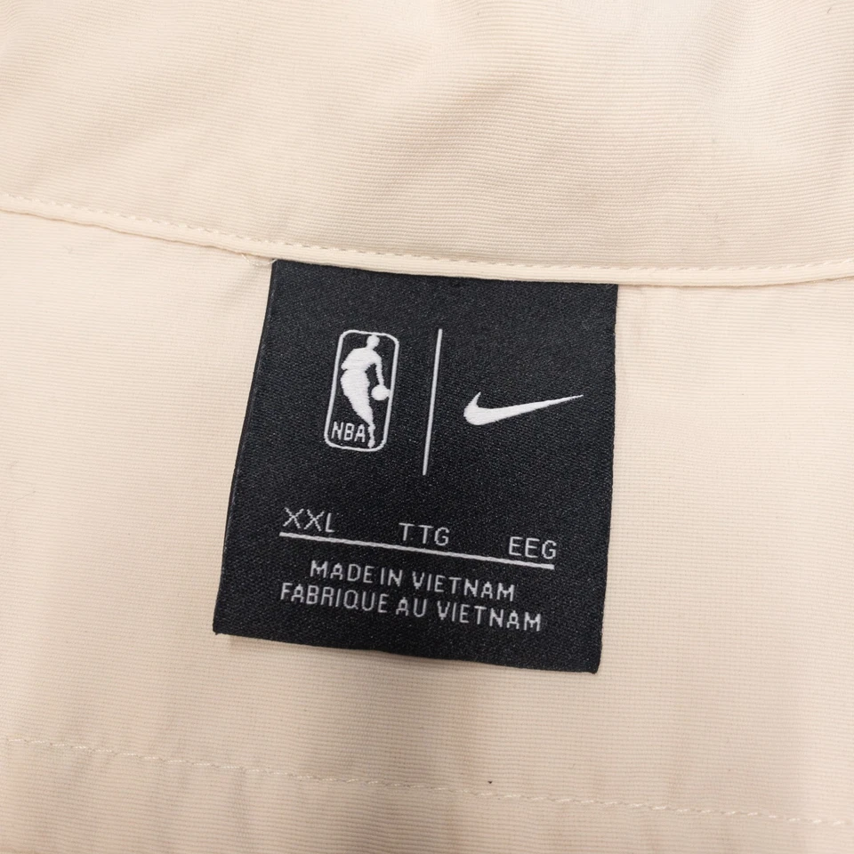 Chaqueta Nike Milwaukee Bucks City Edition Para Hombre 2XL Snap NBA Baloncesto Crema Foto 4 de 4