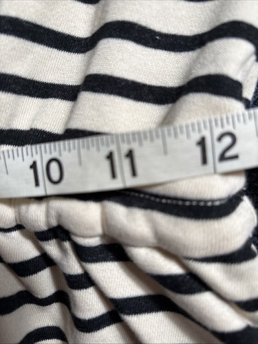 Crewcuts Girls 12 NWT Sweatshirt Dress Cream/Black Stripe Long Sleeve Short - Picture 3 of 9