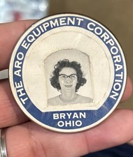 Vintage The ARO Equipment Corporation Eorkers Badge iD Pin