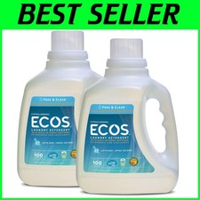 Ecos 2x Liquid Laundry Detergent, Free & Clear, 200 oz 0.16 per gallon