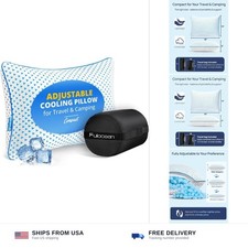 Small Cooling Memory Foam Pillow for Travel Camping, Compressible Original ...
