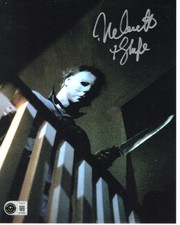 Nick Castle signed 8x10 Photo Michael Myers The Shape Halloween 1978 Beckett