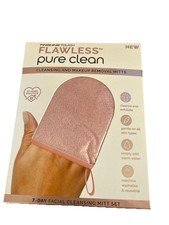 Finishing Touch Flawless Pure Clean Makeup Remover Facial Mitts Glove 7-Pack