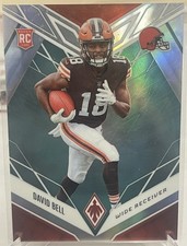 2022 David Bell Rookie Card Panini Phoenix Teal /150 #132 Cleveland Browns. rookie card picture