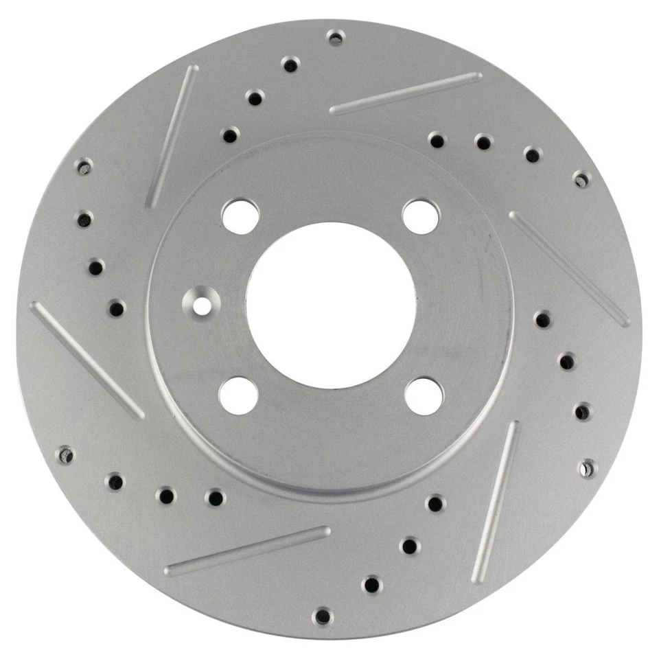 Performance Brake Rotor Drilled Slotted Front G-Coated Pair for VW - Image 4 of 4