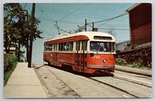 Pittsburgh Pennsylvania PA Car 1635 St 1963 Street View Trolley Postcard