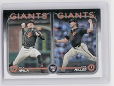 2024 Topps Update Erik Miller  / Nick Avila RC #US271 Giants