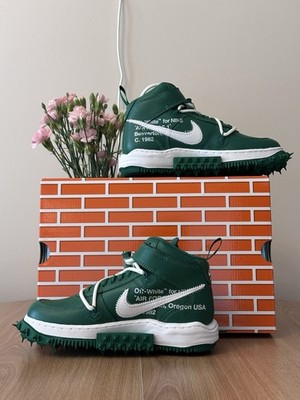 Nike Air Force 1 Mid Off-White Pine Green size 37,5/6,5