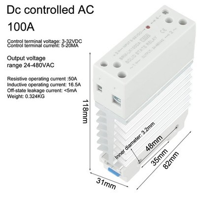Compact Design High Power Solid State Relay for AC Single Phase Control