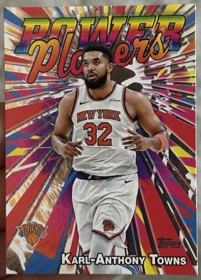 Karl-Anthony Towns Power Players 2025/26 Topps Basketball Flagship #PP-4 Knicks