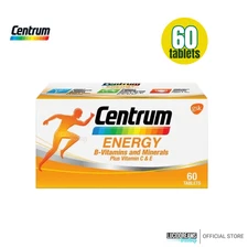 1 Box CENTRUM Energy (60's) B-Vitamins and Minerals + Vitamin C & E 60 tablets