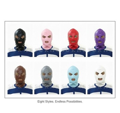 1 Piece Custom Made Genuine Leather Hood Face Mask Costume Masks Hoods SK-MH01