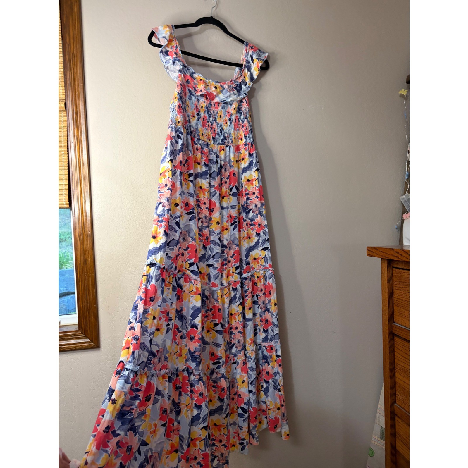 Hatch/Target collab Floral Smocked Tiered Maxi Maternity Dress Boho Cottagecore