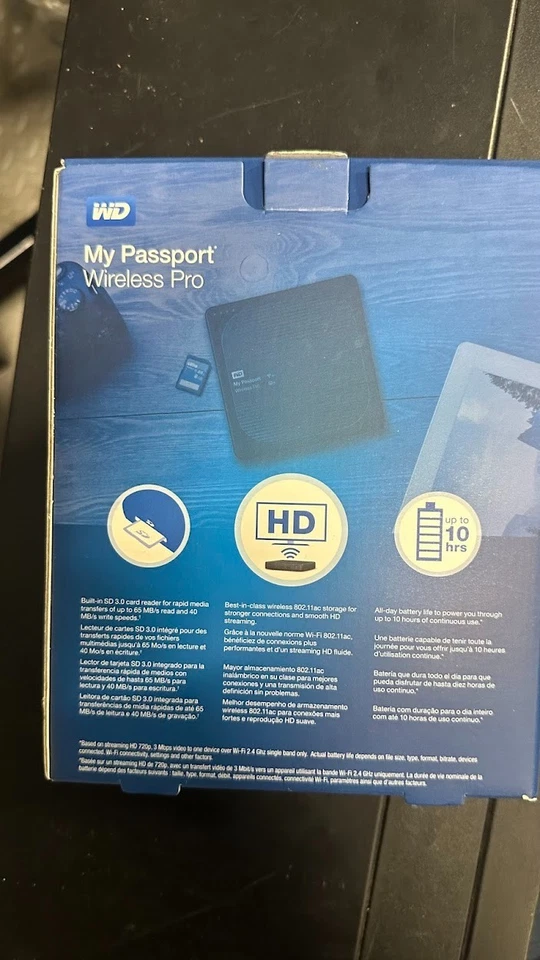 Western Digital My Passport Wireless Pro 2TB Portable External HDD - Image 3 of 4