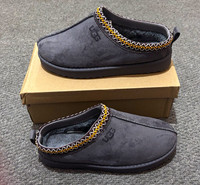 UGG Scuff Grey Suede Slip On Slippers UK 5 Mens Round Toe New With Box