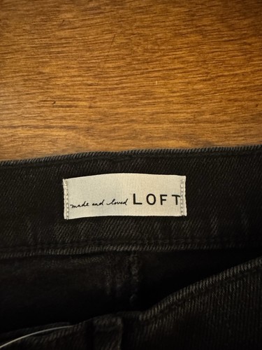 Loft "The Skinny" Neu mit Etikett Größe 8/29 einfarbig schwarz Knopfleiste einfarbig schwarz Jeans - Bild 4 von 6