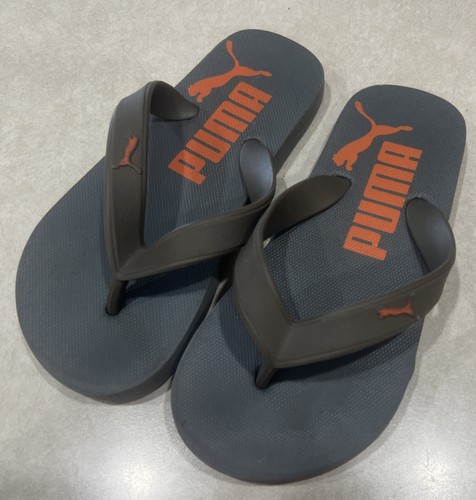 Puma "Set bestehend aus 2" (kleines Kind) schwarz/rot/blau & grau/orange Flip-Flops ~ ~ Größe 11/12 - Bild 10 von 17