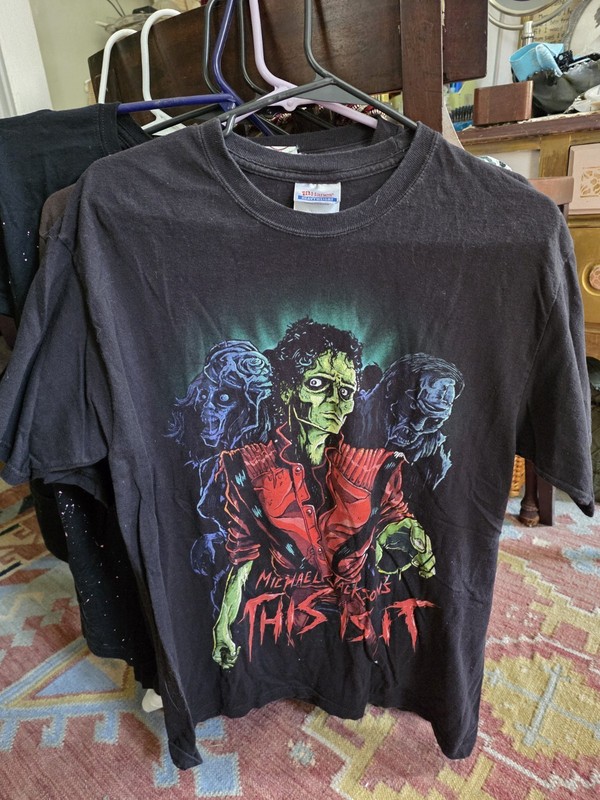 Michael Jackson Vintage This Is It 2009 Tour Thriller Zombie Shirt MEDIUM