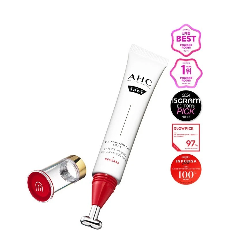 Juego de elevación AHC Colla-Juvenation (tóner + emulsión + suero + ojos + crema) Korea Beauty Foto 2 de 4