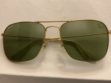 Early 70’s Ray-Ban Caravan G-15 Sunglasses with Gold Frame Made In USA