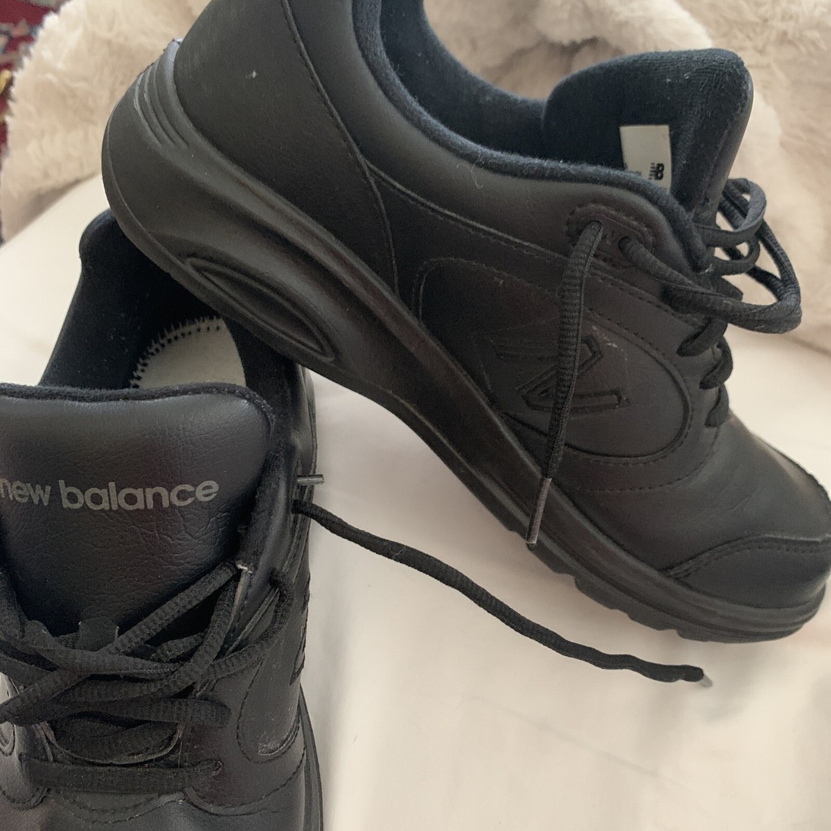 New Balance Mens 674 MW674BK Black Casual Shoes Sneakers Size 8 .5