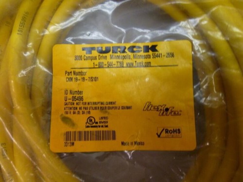 Juego de cables moldeados multirápido Turck Elektronik CKM 19-19-7S/101 U-05496 - Imagen 2 de 2