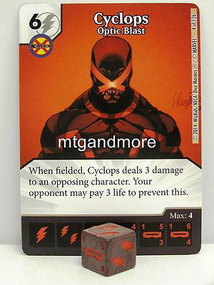Marvel Dice Masters - #004 Cyclops Optic Blast - The Uncanny X-Men