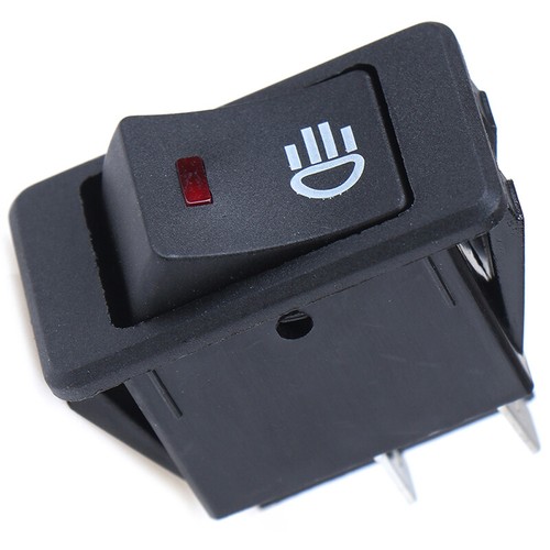12V 35A Universal Car Red LED Fog Light Rocker Switch Dash Dashboard 4P-wq - Picture 11 of 12