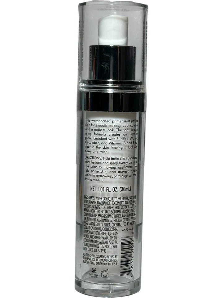 e.l.f. Illuminating Primer Mist Alcohol & Silicone Free New Sealed - Image 4 of 4