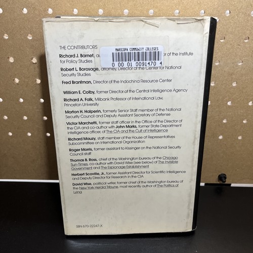 The CIA File by Robert L. Borosage Hardcover Dust Jacket -Previous Library Copy - Picture 3 of 6